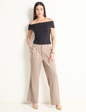 Pantalón relaxed amplio para mujer