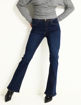 Jeans Flare Contempo Corte Cintura Para Mujer