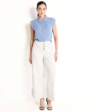 Blusa manga corta para mujer