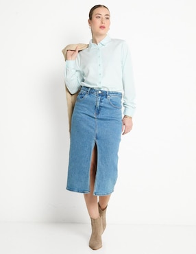 Blusa manga larga para mujer