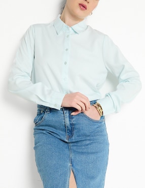 Blusa manga larga para mujer