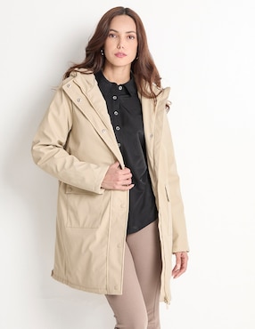 Gabardina con bolsillos Contempo para mujer