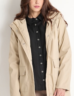 Gabardina con bolsillos Contempo para mujer
