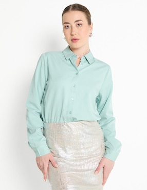 Blusa manga larga para mujer