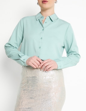Blusa manga larga para mujer
