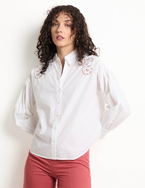 Blusa manga larga para mujer