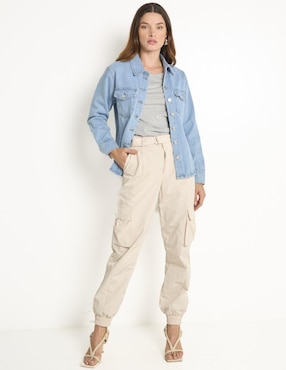 Chamarra denim Contempo para mujer