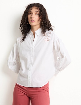 Blusa manga larga para mujer
