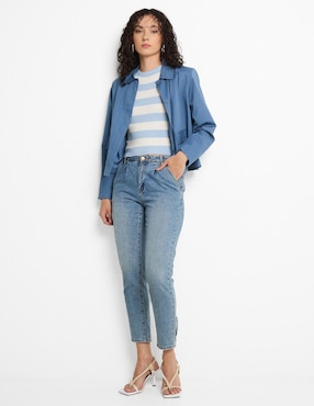 Top Contempo cuello redondo