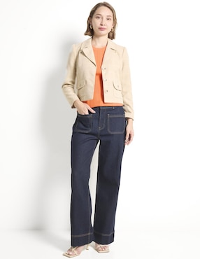 Jeans straight Contempo para mujer