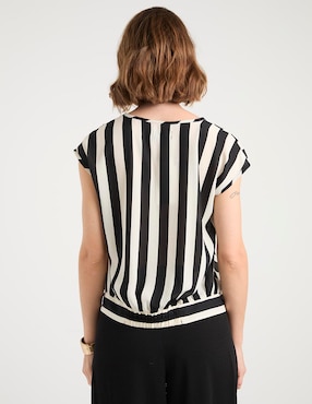 Blusa manga corta para mujer
