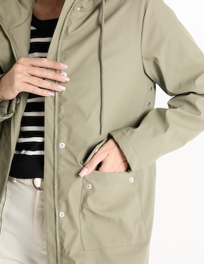 Gabardina con bolsillos Contempo para mujer