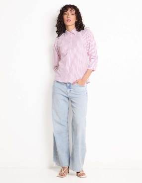 Blusa manga 3/4 para mujer