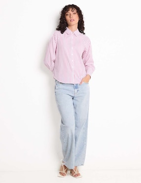 Blusa manga larga para mujer