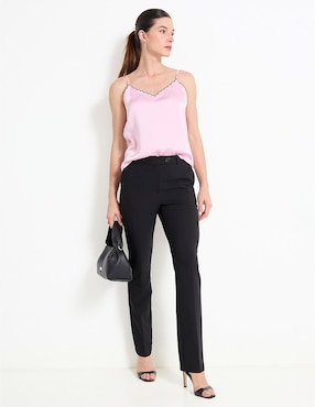 Top Contempo escote V tirante ajustable