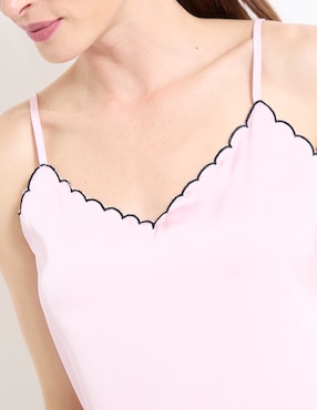 Top Contempo escote V tirante ajustable