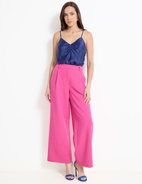 Top Contempo escote V tirante ajustable