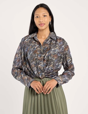 Blusa manga larga para mujer