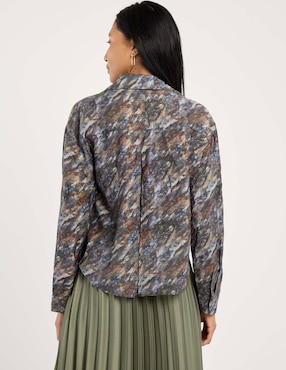 Blusa manga larga para mujer