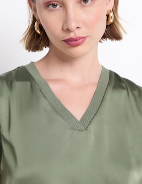 Blusa manga corta para mujer
