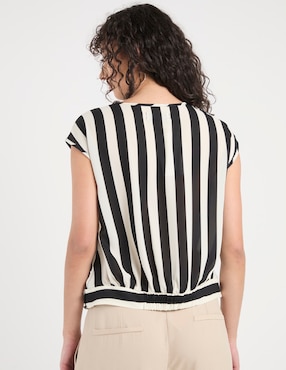 Blusa manga corta para mujer