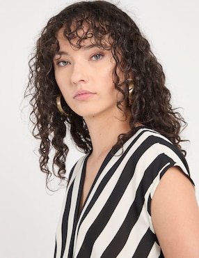 Blusa manga corta para mujer