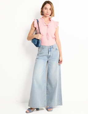 Jeans amplio Contempo para mujer