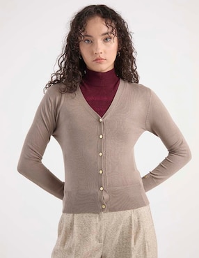 Suéter Contempo cuello V para mujer