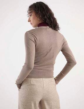 Suéter Contempo cuello V para mujer