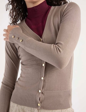 Suéter Contempo cuello V para mujer