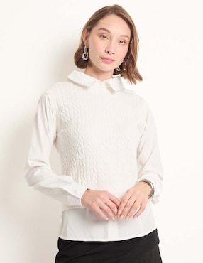 Suéter Contempo cuello redondo para mujer