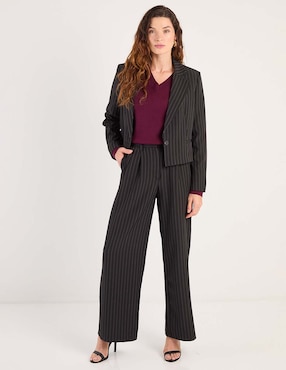 Pantalón de vestir Contempo Straight para mujer