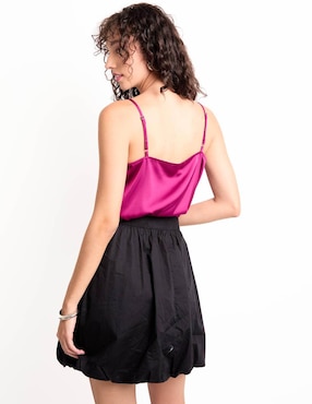 Top Contempo escote V tirante ajustable