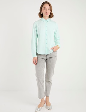 Blusa manga larga para mujer