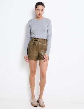Suéter Contempo cuello redondo para mujer