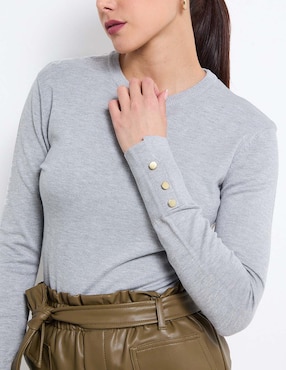 Suéter Contempo cuello redondo para mujer