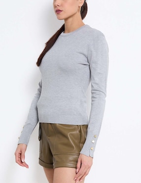 Suéter Contempo cuello redondo para mujer