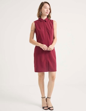 Vestido corto casual Contempo para mujer