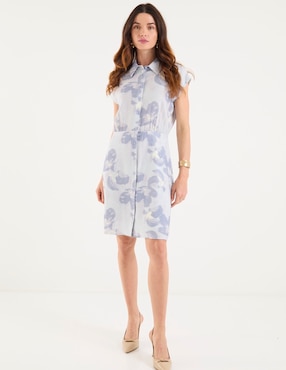 Vestido corto casual Contempo para mujer