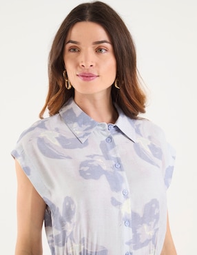 Vestido corto casual Contempo para mujer