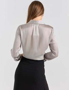 Blusa Contempo manga larga para mujer