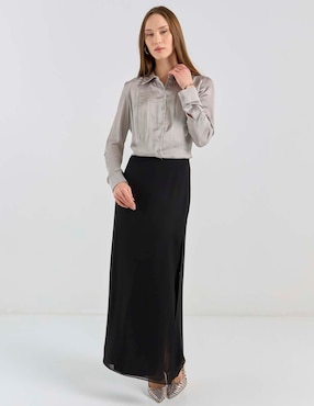 Blusa Contempo manga larga para mujer