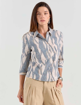 Blusa Contempo manga 3/4 para mujer