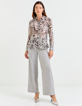 Blusa Contempo manga larga para mujer
