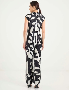 Jumpsuit Contempo casual estampado animal print para mujer