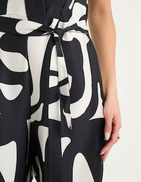 Jumpsuit Contempo casual estampado animal print para mujer