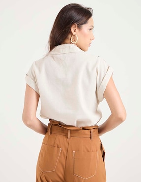 Blusa Contempo manga corta para mujer
