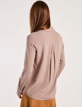 Camisa Contempo manga larga para mujer