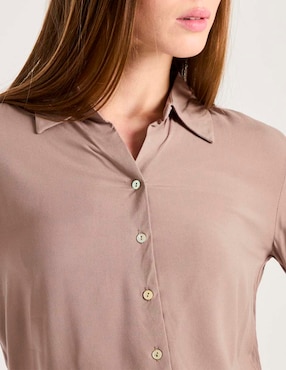 Camisa Contempo manga larga para mujer