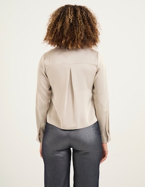 Blusa manga larga para mujer